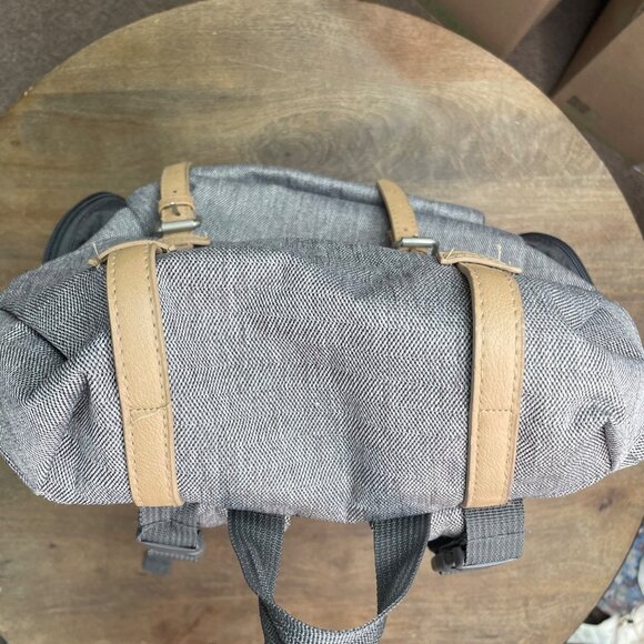 Eddie Bauer First Adventure Backpack Diaper Bag Gray Gender Neutral Mom or Dad - Picture 11 of 13